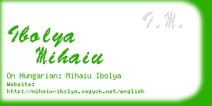 ibolya mihaiu business card